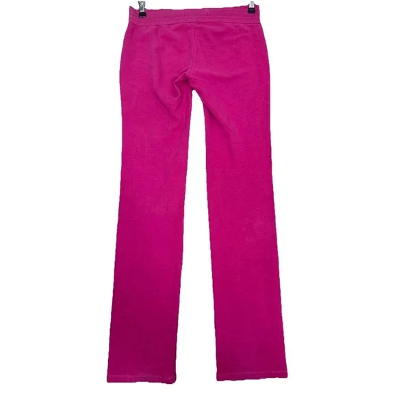 VTG Y2K Hollister Low Rise Straight Leg Sweatpants Womens S HCO Embroidered Pink - Picture 4 of 9